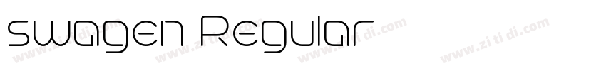 swagen Regular字体转换